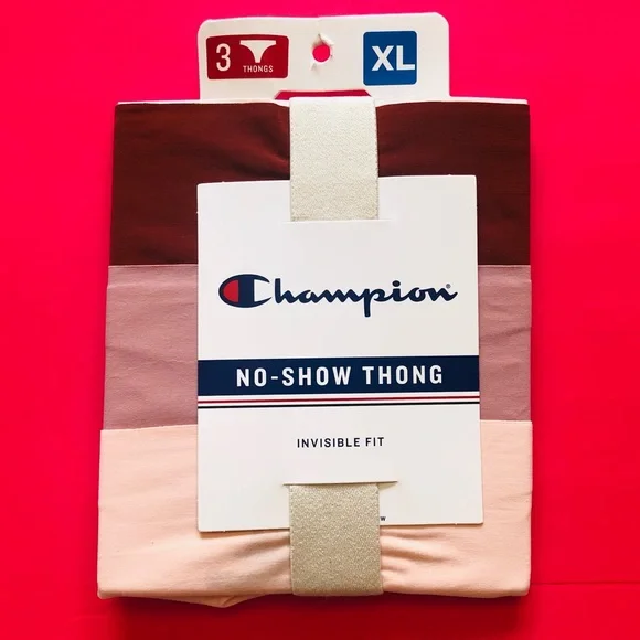Champion 3 pack no show thong (XL) - Picture 1 of 2
